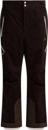 Brunello Cucinelli Velvet Padded Pants Trousers Marrone-Uomo