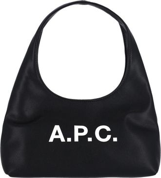 A.P.C. Black Baby Ninon Fabric Handbag