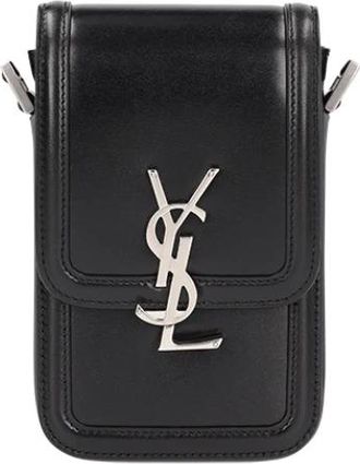 Saint Laurent Phone Accessories, male, Black, Size: ONE SIZE Solferino Phone Case