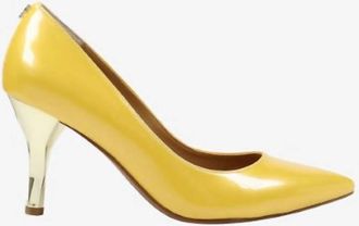 J. Rene&eacute; Womens Kanan Slip On Pumps In Lemon Patent