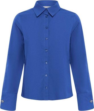 MY ESSENTIAL WARDROBE Blouses & Shirts - Dames - Overhemden - Blauw - S - Overhemden