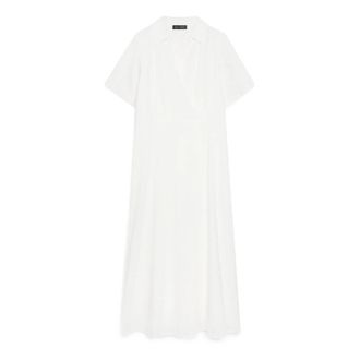 Fiorella Rubino Greek Line Dress Dream - Dames - Casual kleedjes - Wit - 2XL - Katoen - Kleedjes