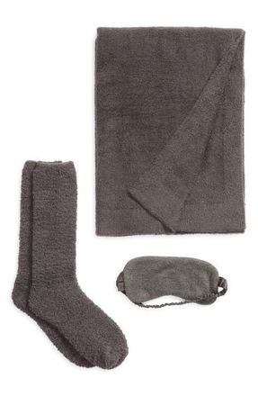 Barefoot Dreams Ultimate Travel Set in Carbon at Nordstrom