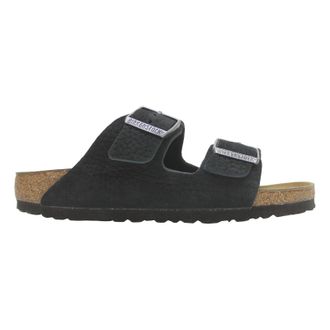 Birkenstock Arizona BS Nubuck Leather Unisex Comfort Sandals - Desert Buck Black - Size:UK 7.5