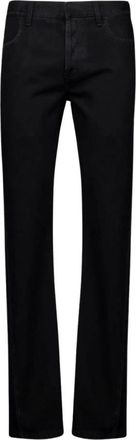 Alexander McQueen Zwarte Logo Patch Straight Jeans - Heren - Regular Fit Jeans - Zwart - L - Denim - Jeans