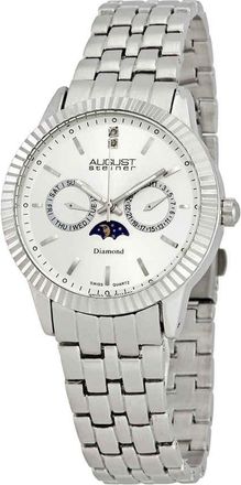 August Steiner Diamond Multi-Function Mens Watch AS8050SS