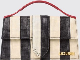 Jacquemus Borsa Le Grand Bambino in rafia a righe Jacquemus