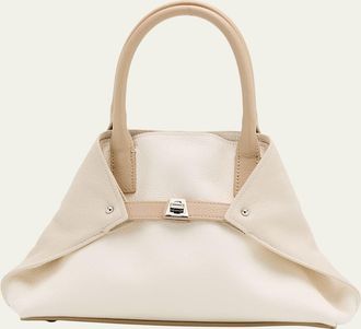 Akris Ai Two-Tone Leather Tote Bag