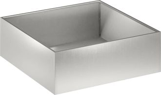 vidaXL Macetero De Jard&iacute;n Plateado 60 X 60 X 20 Cm Acero Inoxidable Vidaxl