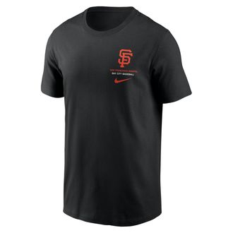 Nike San Francisco Giants 2-Hit Nike Mens MLB T-Shirt in Black | N19900AGIA-1DJ