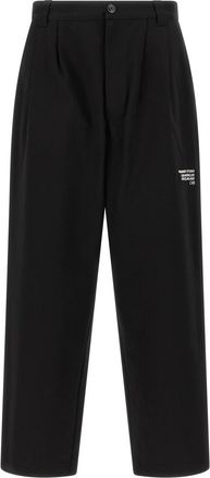 Moncler Black Straight Flat Front Pants