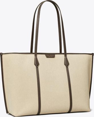 Tory Burch Womens Perry Canvas Tote, One Size