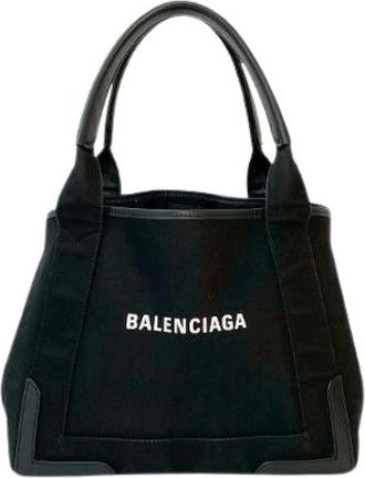 Balenciaga Pre-owned Canvas Tote Bag - Dames - Vintage Shopper - Zwart - ONE Size - Vintage