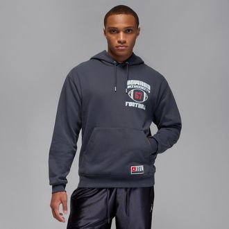 Nike Jordan Mens Jordan MVP x Howard University Fleece Pullover Hoodie in Grey | IH0543-015