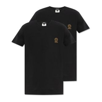Versace T-Shirts, male, Black, Size: 2XL Medusa Undershirt 2-Pack