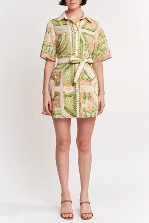 En Saison Sariyah Shirt Dress In Green