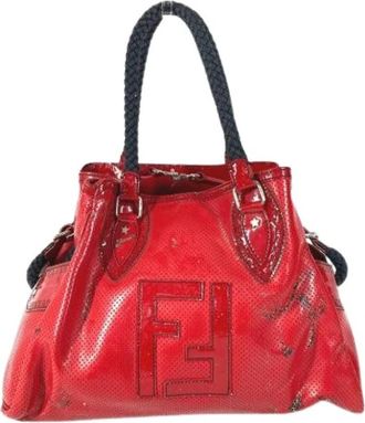 Fendi Pre-owned Vintage Shoulder Tote - Dames - Vintage Handtas - Rood - ONE Size - Vintage