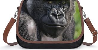 Generic Gorillas Monkey Adult Small Womens Crossbody Bags Shoulder Handbag with Adjustable Strap for Travel