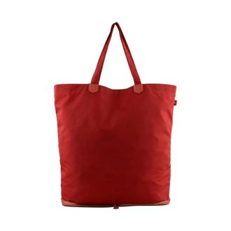 Pourchet Tassen, Dames, Rood, ONE Size, Leer, Easy Travel Large Tote