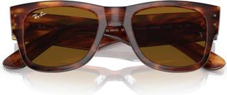 Ray-Ban Mega Wayfarer Zonnebril - Heren - Zonnebrillen - Bruin - 51 MM - Accessoires