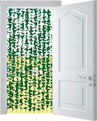 WENKO Maximex Cortina Enredadera Verde 90 Cm X 190 Cm Poli&eacute;ster
