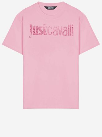 Just Cavalli Cotton T Shirt With Logo