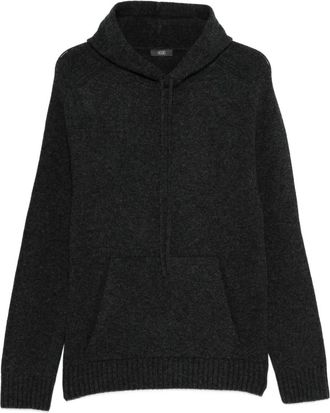 Hosio Hoodie met rits - Grijs