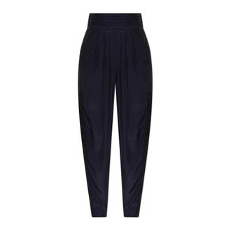 Lanvin Wide Trousers, female, Black, Size: 2XS Tapered-leg Trousers
