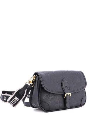 Louis Vuitton Diane NM Handbag Monogram Empreinte Giant shoulder bag - Black