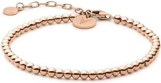 Vincero The Beaded Chain Bracelet in Rose Gold at Nordstrom