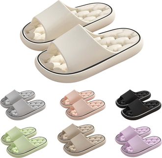 Generic Bathroom Slippers for Women Men - Quick Dry Non Slip Shower Slippers, Drainage Holes Footbed, Lightweight Waterproof House Sandals with EVA Sole Trave