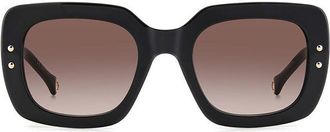 Carolina Herrera HER 0186/S GUU/HA Womens Sunglasses Black Size 52