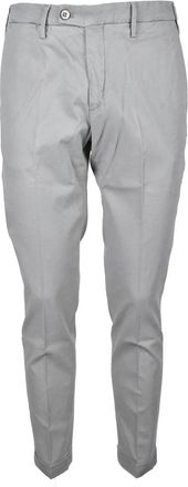 Michael Coal Sage Green Cotton-Blend Stretch Pants