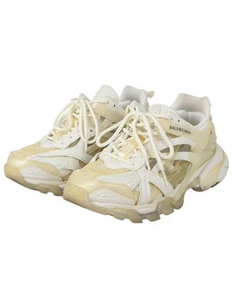 Balenciaga Mens Leather Track Open Sneaker (Authentic Pre-Loved)