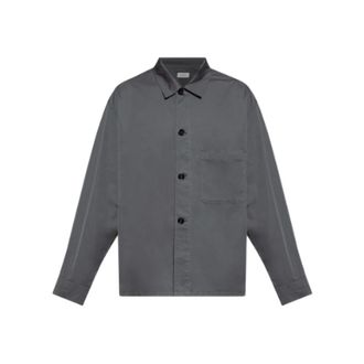 Christophe Lemaire Overhemden, Heren, Grijs, M, Katoen, Pyjama Shirt