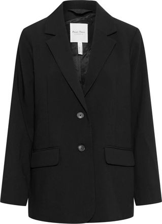 Part Two Klassieke Zwarte Blazer met V-Hals - Dames - Blazers - Zwart - M - Jassen