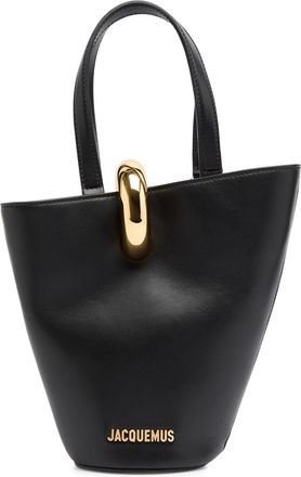 Jacquemus Le Petit Bambola Leather Bucket bag - Black - One Size