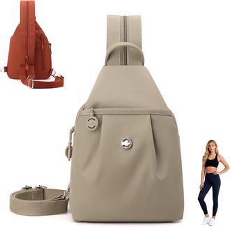 Generic 2025 Premium 3 in 1 Anti-Theft Travel Tote Bag, Waterproof 2-Way Commuter Bag, Large Capacity Oxford Convertible Shoulder Bag (Khaki)