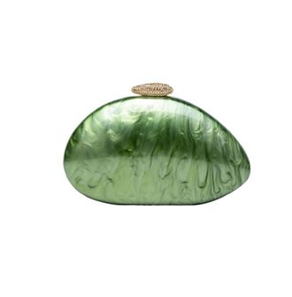 Generic Shell Bag Evening Bags Shoulder Special Shape Wedding Handbags Fashion Clutch Crossbody Bag Shell Elegant Womens Hand Wallets(C-97 green)
