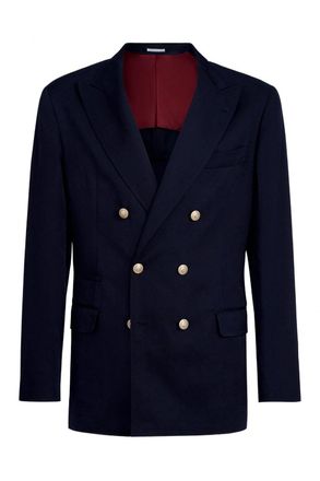 Brunello Cucinelli DOUBLE BREASTED JACKET Size: 52, colour: NAVY