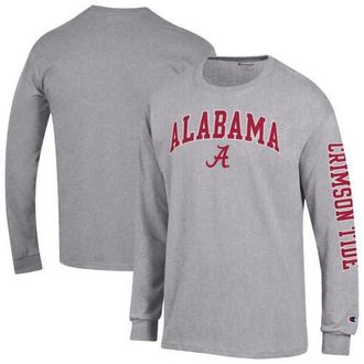 Champion Mens Champion Heather Gray Alabama Crimson Tide Arch Over Logo 2-Hit Long Sleeve T-Shirt at Nordstrom, Size Xx-Large