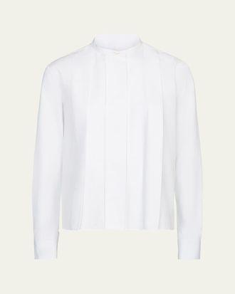 TWP Close Call Pleated Cotton Shirt