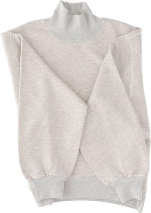 Autry Womens Cotton Turtleneck Sweatshirt