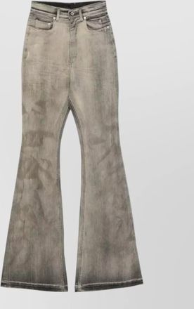 Rick Owens denim bootcut flared trousers