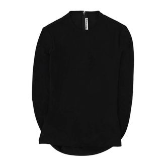 Alexander Wang Top a Maniche Lunghe con Drappeggio Posteriore - - Tops - Donna - Nero - M