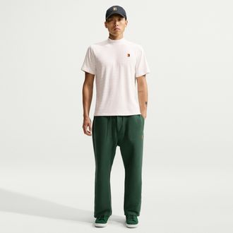 Nike Mens Club Rules Open-Hem French Terry Pants in Green | IQ8436-323