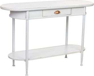 Wanderlust Deco Wanderlust Deco - Recibidor 1 Cajon Y 1 Balda De Metal Blanco 120x41x75h Cm