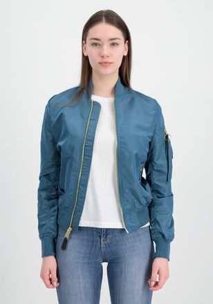 Alpha Industries Bomberjacke ALPHA INDUSTRIES MA-1 VF Light W, Damen, Gr. XS, blau (vintage marine), Obermaterial: 100% Nylon, Futter: 100% Nylon, Jacken Bomberjacke