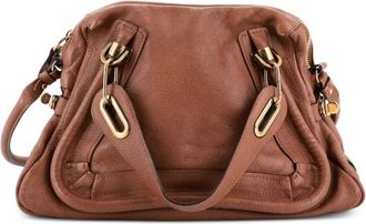 Chlo&eacute; Paraty Top Handle Bag Leather Medium satchel - Geel