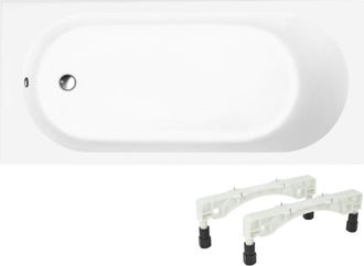 Villeroy & Boch Ba&ntilde;era Villeroy & Boch O.novo De 160 X 70 Cm, Con Instalaci&oacute;n A La Derecha, Patas Y Desag&uuml;e Cromado Wirquin
